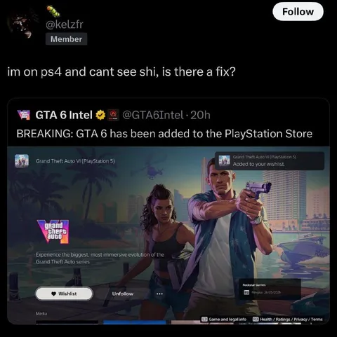 GTA 6 on PS4