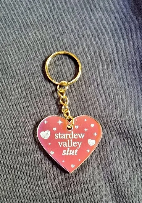 Stardew Valley Slut Keychain