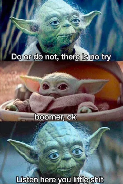 Yoda Calls Grogu a Boomer