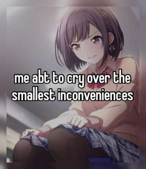 Crying Over Small Inconveniences