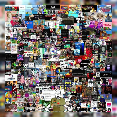 Weird Obscure Internet Collage