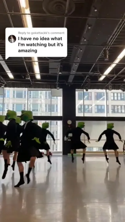 Frog-Headed Office Dance