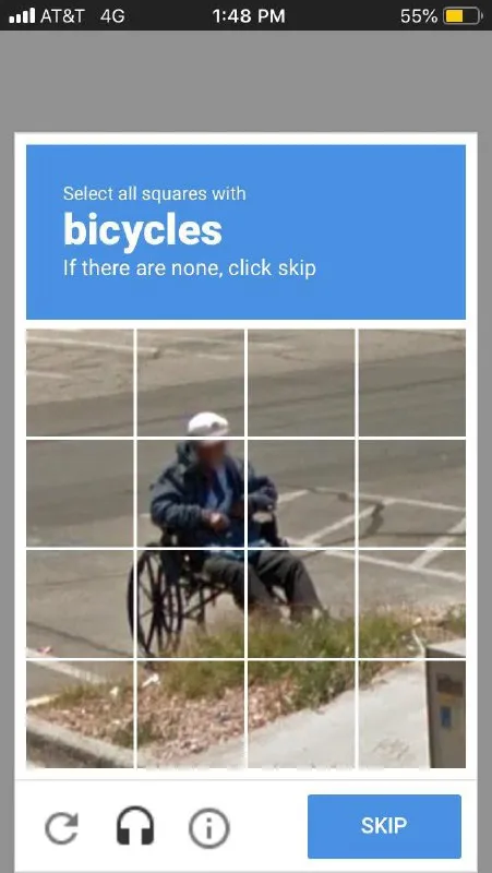 Captcha Finds a Wheelchair