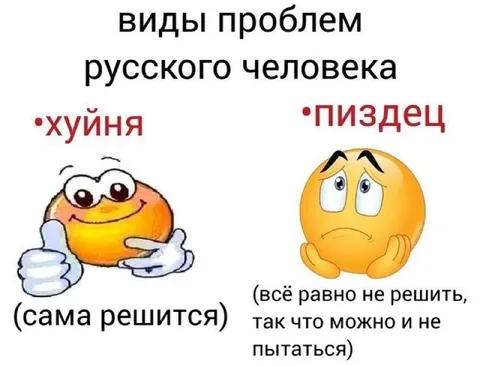 Виды проблем русского человека