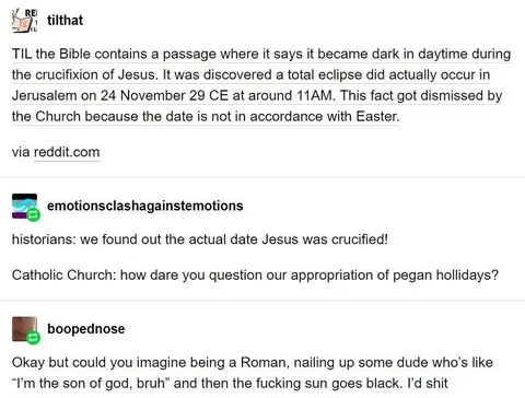 Jesus Crucifixion Eclipse Discovery