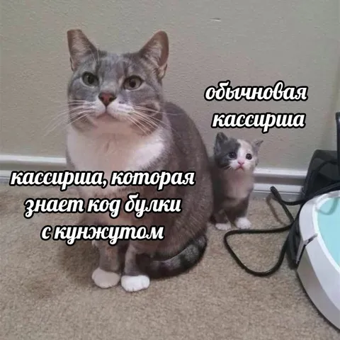 Кассирша знает код булки