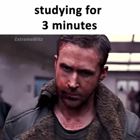 Studying for three minutes
