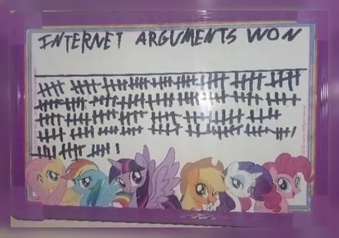 Internet Arguments Won Pony Chart