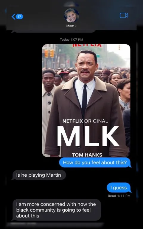 Tom Hanks as Martin Luther King Jr.