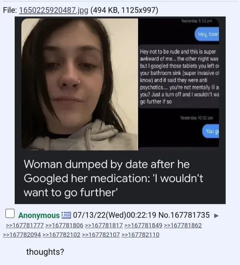 Dumped After Googling Medication