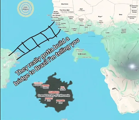 Bridge to Brazil Map Meme