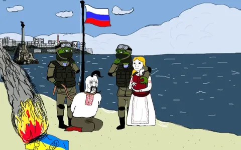 Русские солдаты у моря