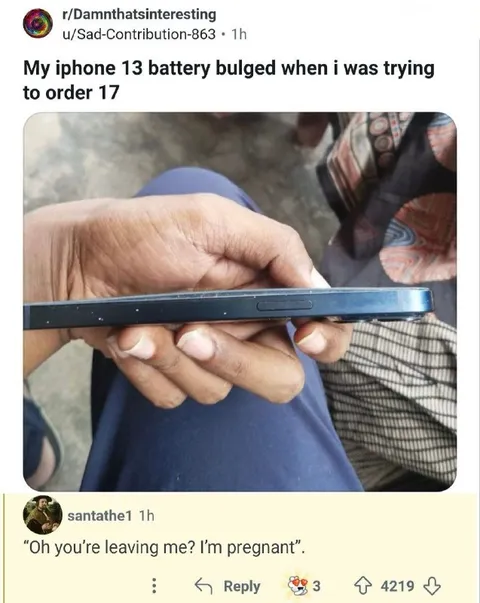 Pregnant iPhone Battery