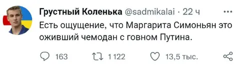 Марта Симоньян — чемодан Путина
