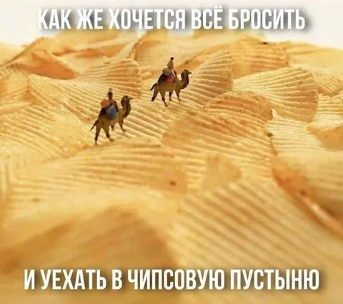 Уехать в чипсовую пустыню