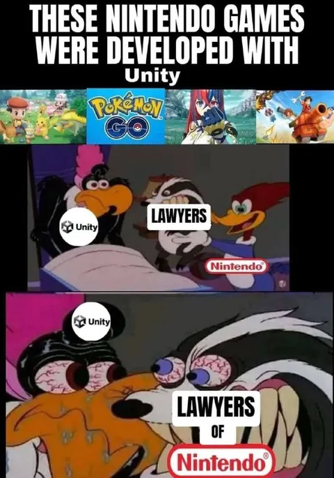 Nintendo Lawyers Attack Unity
