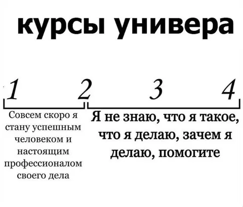 Курсы универа и растерянность