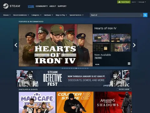 Hearts of Iron IV на Steam