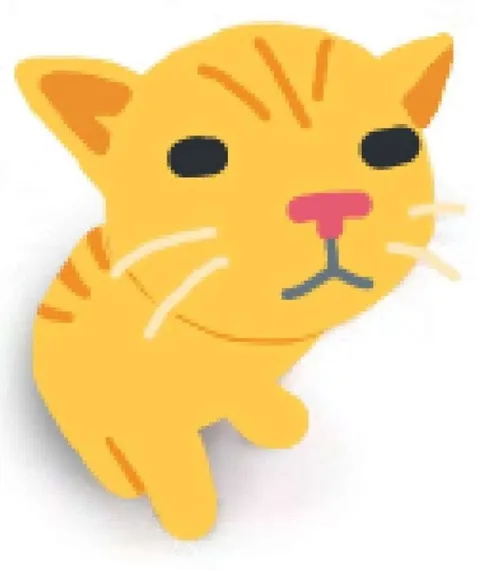 Смешной жёлтый кот