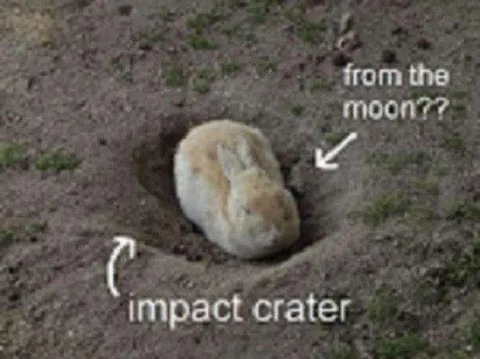 Impact Crater from the Moon