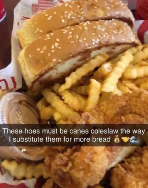 Substituting Coleslaw for Bread