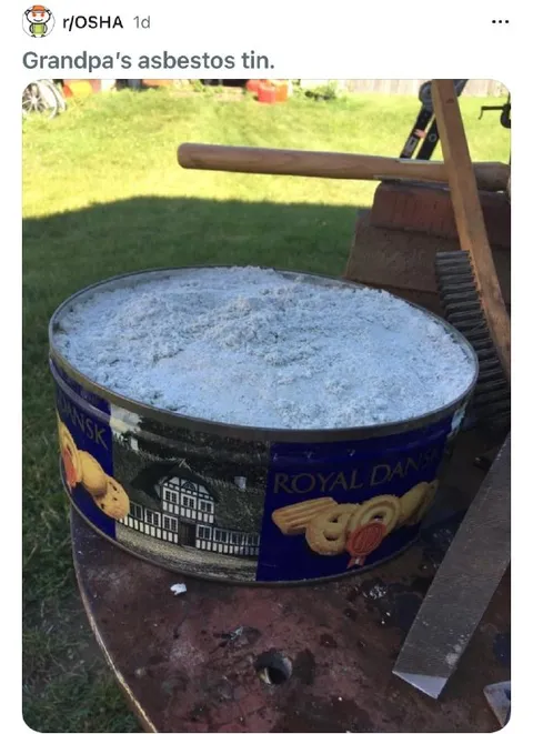 Grandpa's Asbestos Tin
