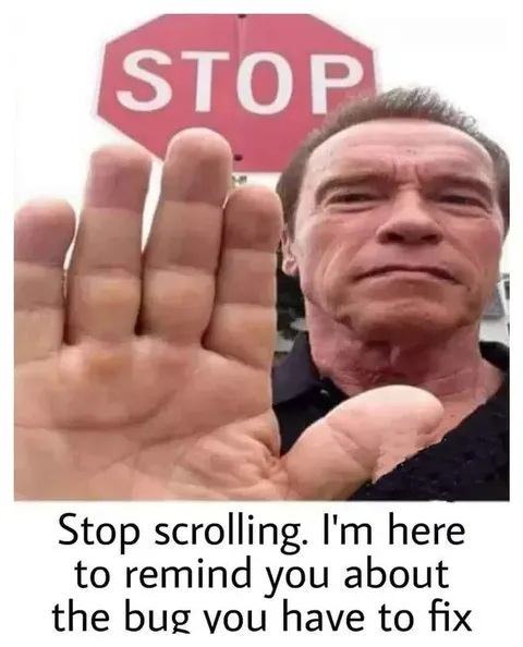 Arnold Stops Your Scrolling