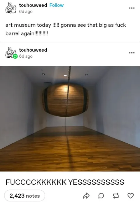 Big Barrel at the Art Museum