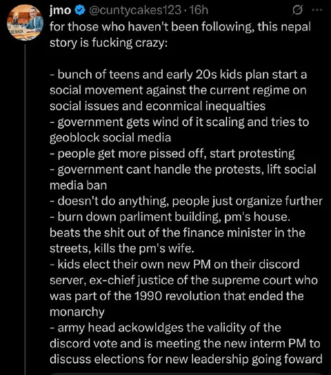 Nepal Revolution Escalation Timeline
