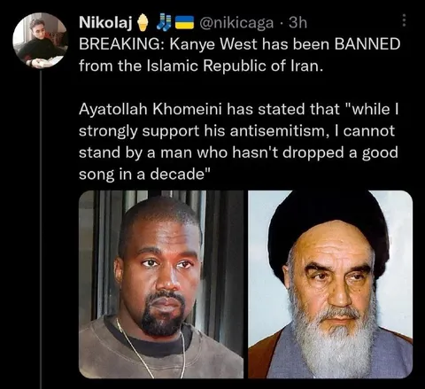 Kanye Banned from Iran
