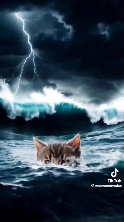 Surreal Cat Family Adventure