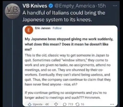 Japanese Boss Stops Giving Work
