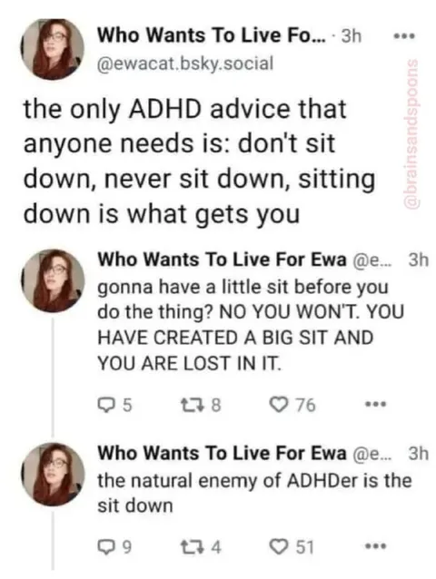 ADHD Enemy Is Sitting Down