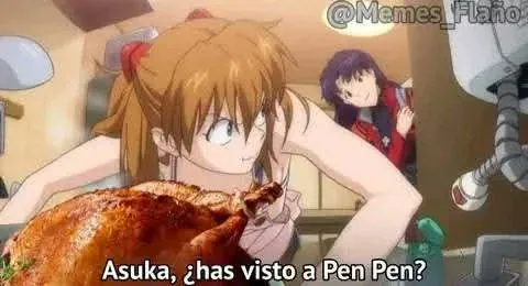 Asuka busca a Pen Pen