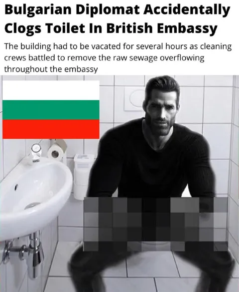 Bulgarian Diplomat Clogs British Embassy Toilet