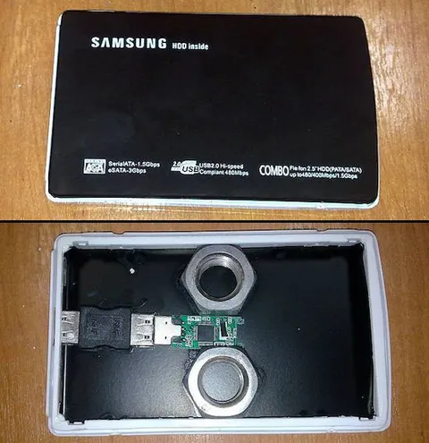 Samsung HDD Homemade Weights