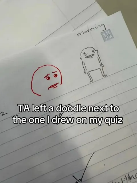 TA Left a Doodle on My Quiz