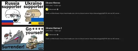 Russia and Ukraine Supporters