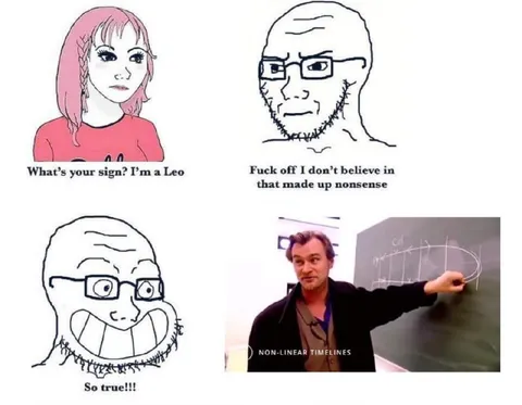 Wojak Astrology Believer