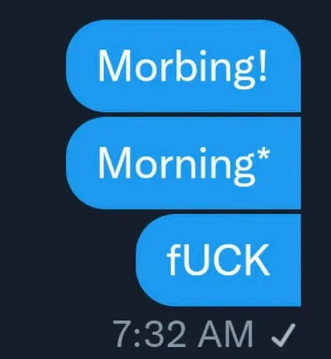 Morning Text at 7:32 AM