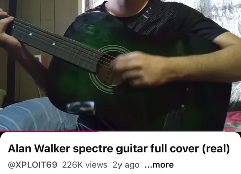 Alan Walker Spectre на гитаре