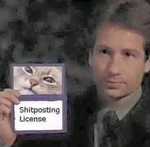 Shitposting License Cat
