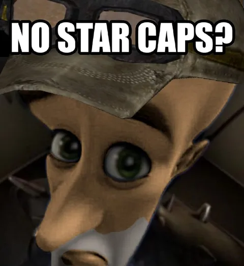 No Star Caps Reaction