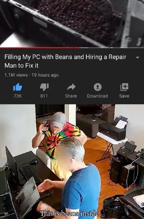 Filling My PC With Beans
