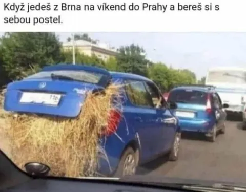 Postel z Brna do Prahy