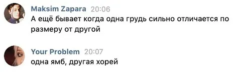 Одна ямб, другая хорей