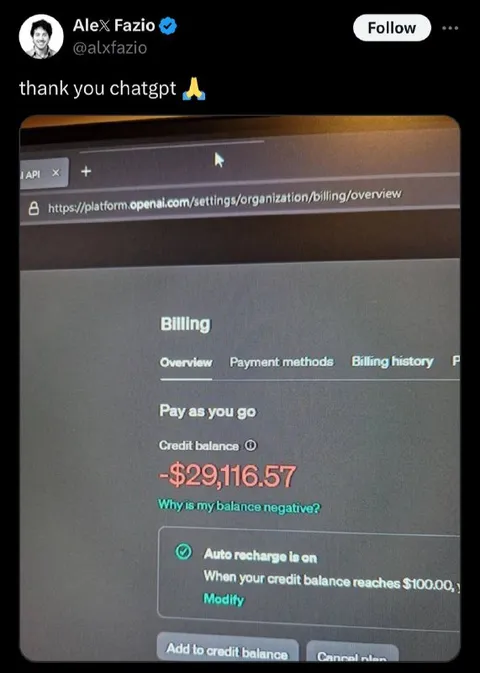 Thank You ChatGPT Billing Surprise