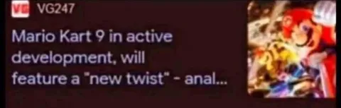 Mario Kart 9 New Twist