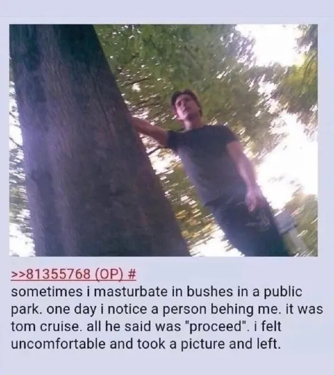 Tom Cruise in the Bushes