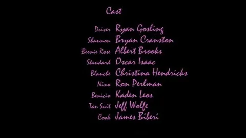 Drive Cast Credits Parody